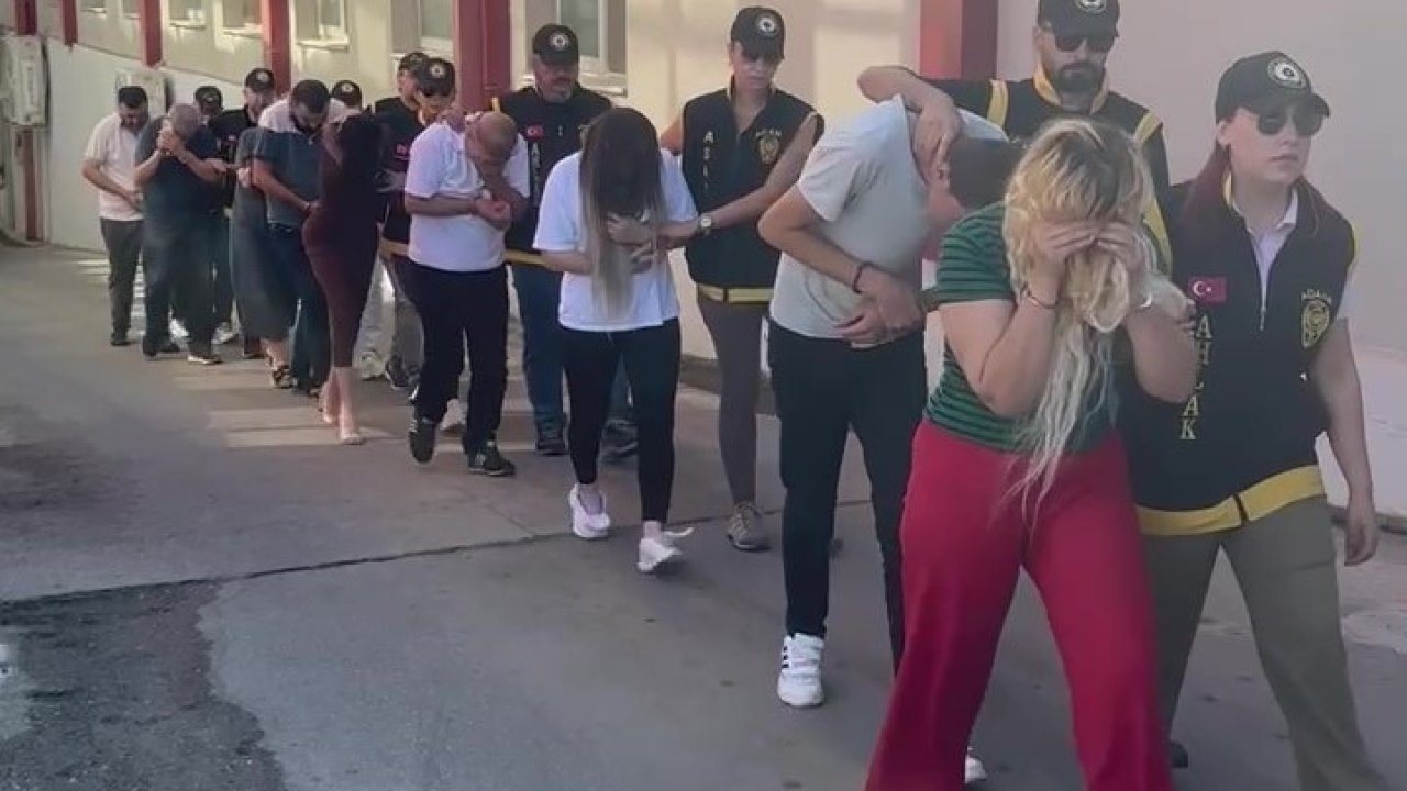 Adana’da fuhuş şebekesine operasyon: 14 tutuklama