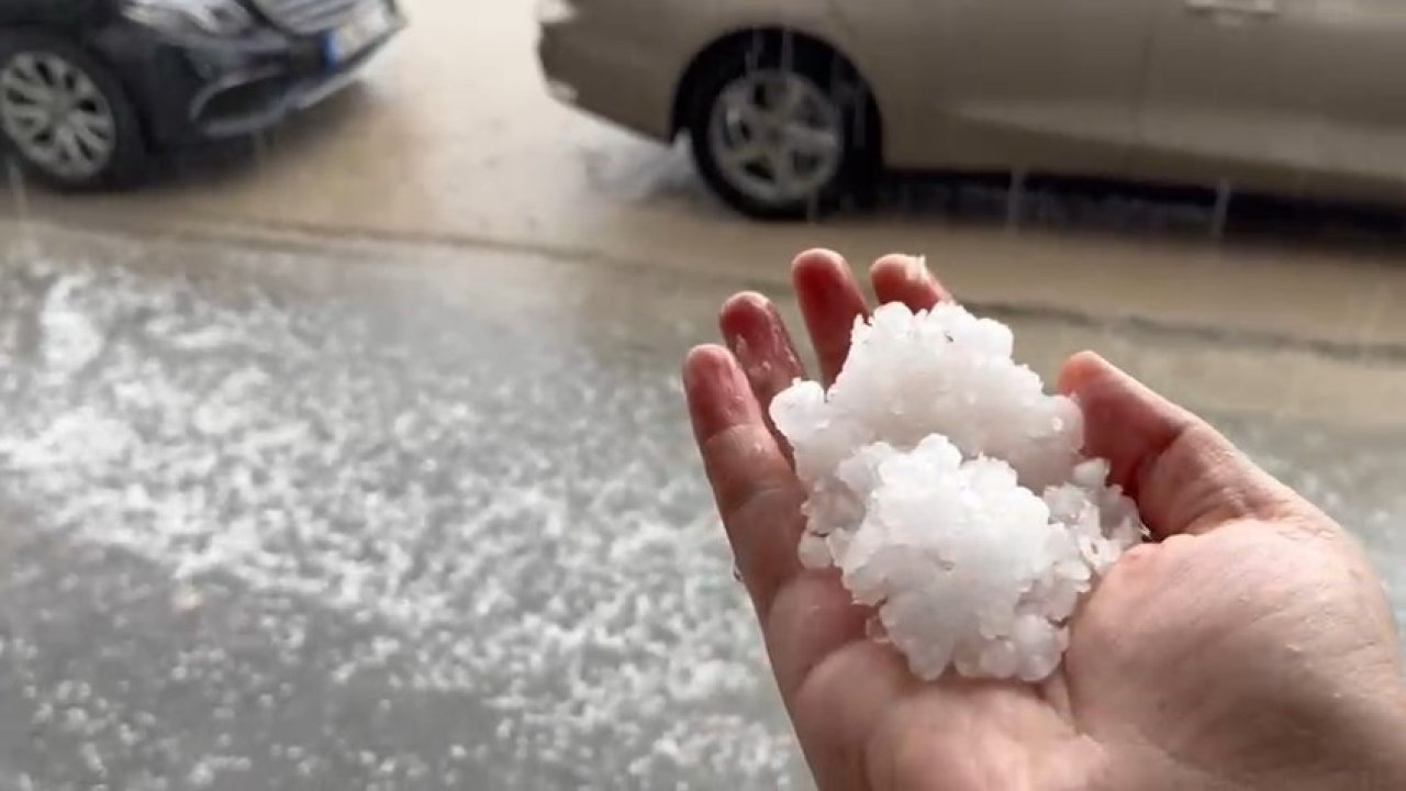 Adıyaman’da dolu yağışı etkili oldu