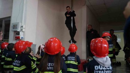 Ateş savaşçıları öğrencileri ağırlıyor