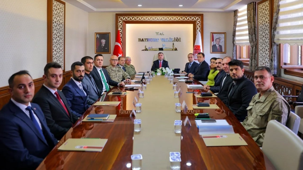Bayburt’ta Genişletilmiş İl Güvenlik ve Asayiş Koordinasyon Toplantısı yapıldı