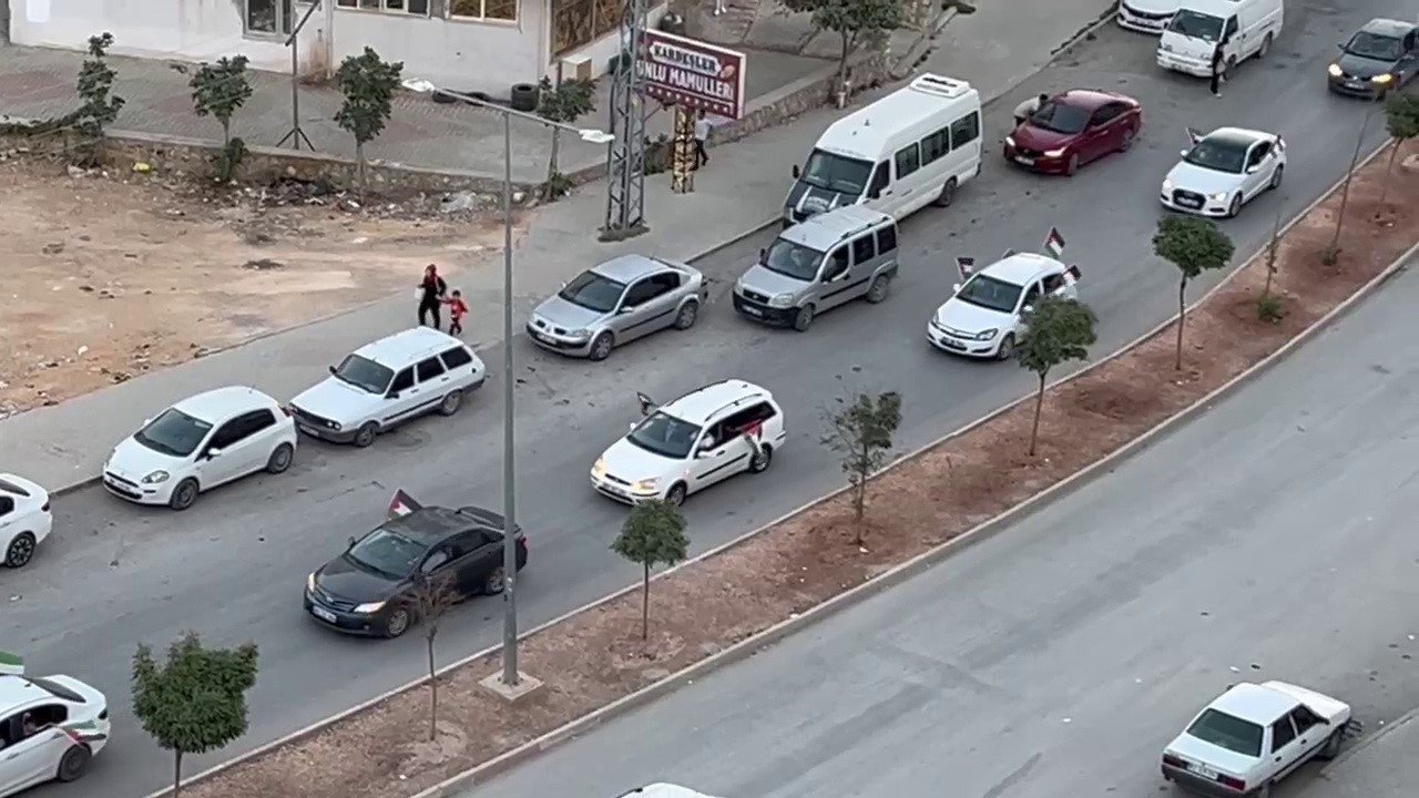 Besni’de Gazze’ye destek konvoyu düzenlendi