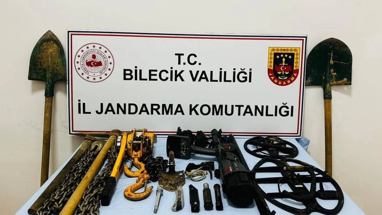 Bilecik Osmaneli’de kaçak kazı operasyonu!