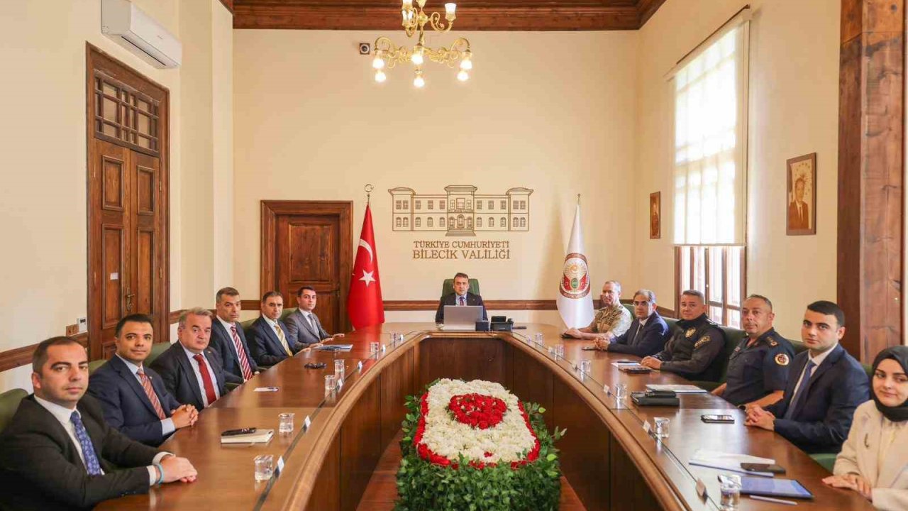 Bilecik’te İl Asayiş ve Güvenlik toplantısı yapıldı