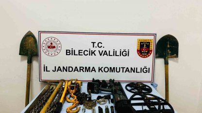 Bilecik’te kaçak kazı operasyonunda 5 kişi suçüstü yakalandı