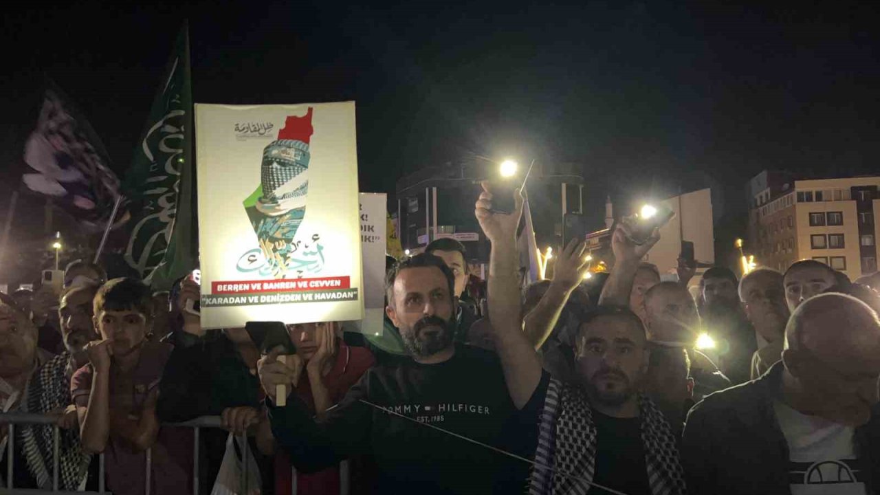 Bingöl’de Filistin’e destek yürüyüşü