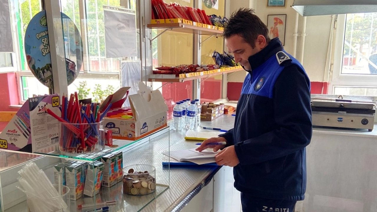 Bursa İnegöl Zabıtası'ndan okul kantinlerine sıkı denetim