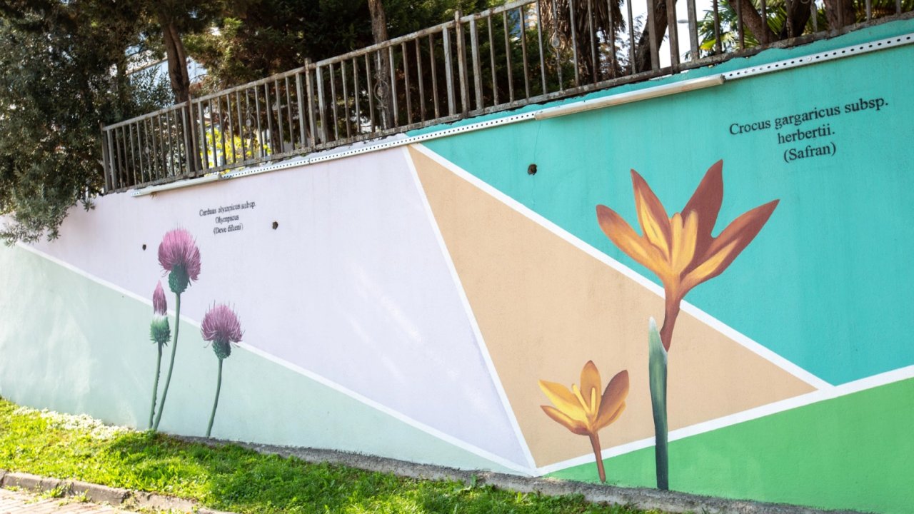 Bursa'nın hazineleri duvarlara işleniyor