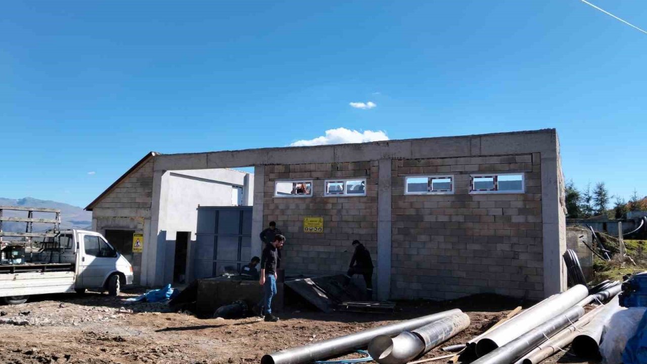 Çambaşı Yaylası İçme Suyu Arıtma Tesisi’nde çalışmalar sürüyor