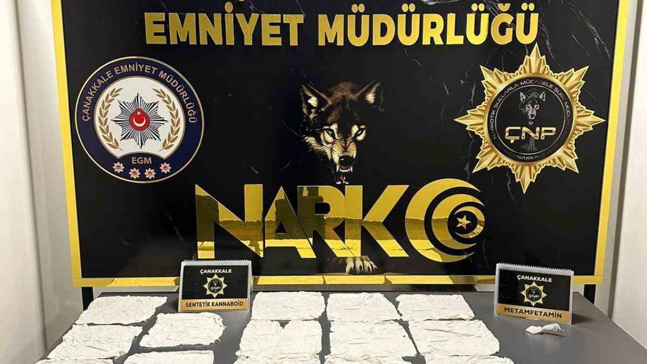 Çanakkale’de uyuşturucu operasyonuna 2 tutuklama