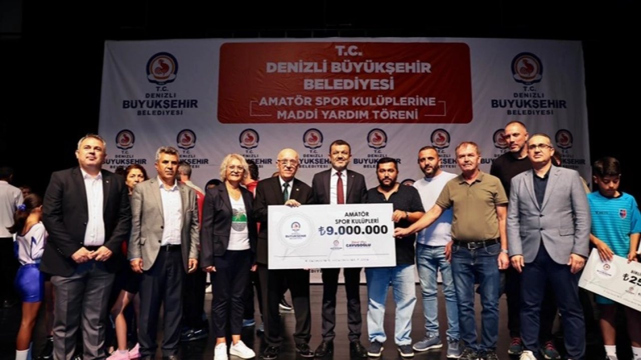 Denizli Büyükşehir’den amatör spor kulüplerine 9 Milyon TL destek