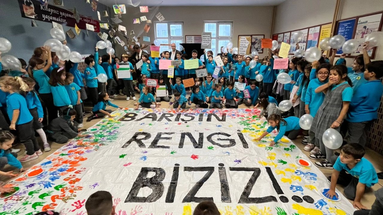 Edirne Keşan’daki okullarda Filistin’e destek etkinlikleri