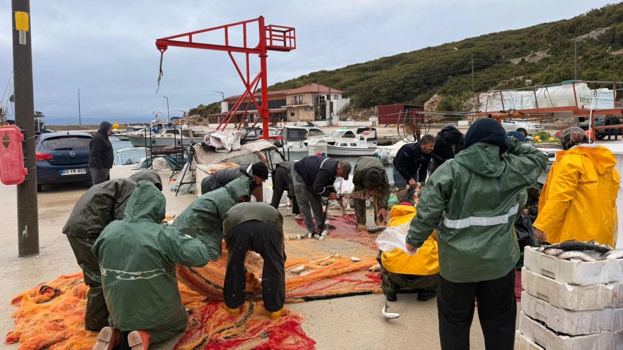 Edirne Mecidiye’de yıllar sonra kara kefal bereketi!