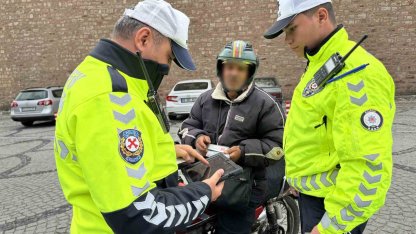 Edirne’de motosiklet denetimi