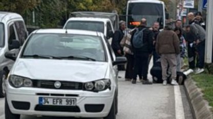 Edirne’de otomobil yaya geçidinde kadına çarptı