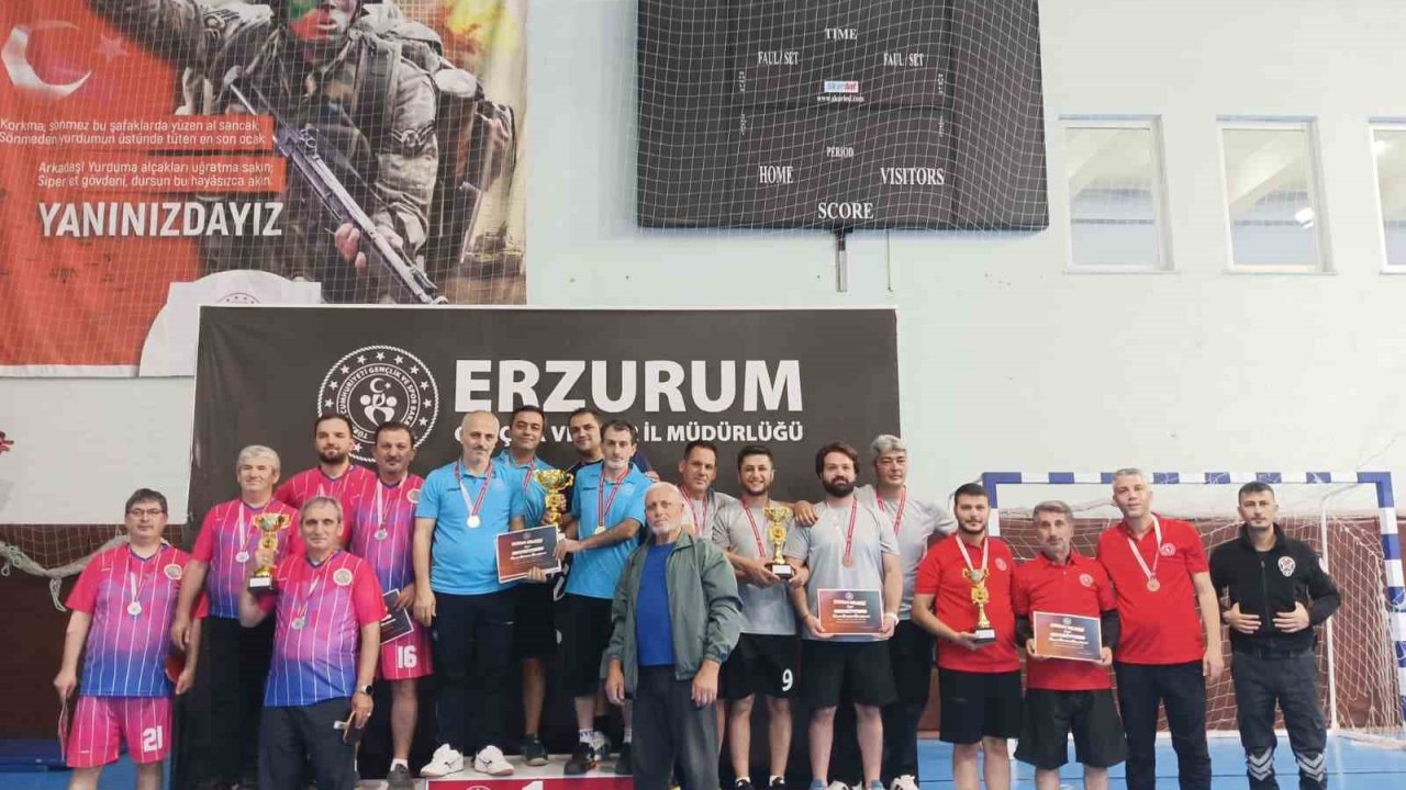 Erzurum İl Sağlık Müdürlüğü Kamu Spor Oyunları’nda şampiyon oldu
