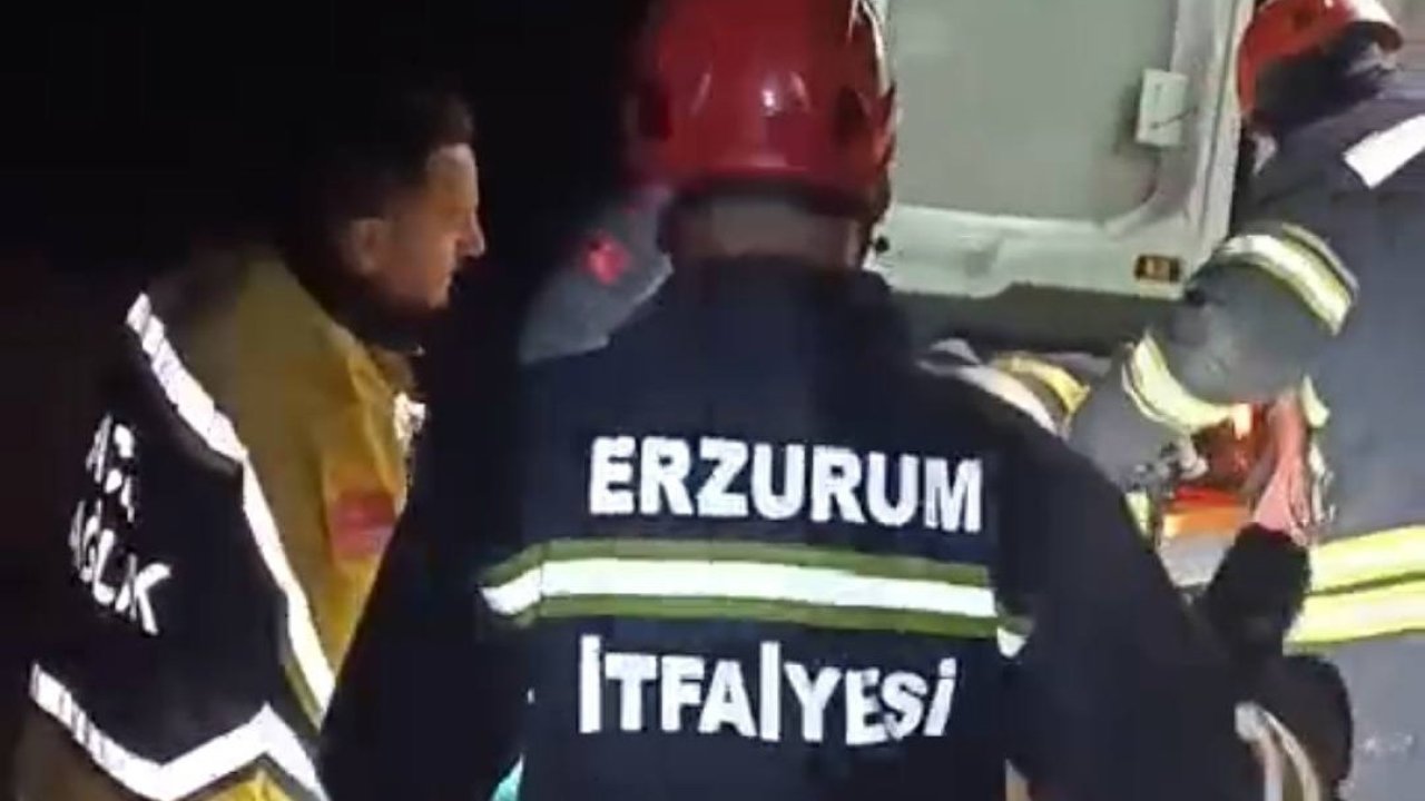 Erzurum’da otomobil şarampole uçtu: 1 yaralı