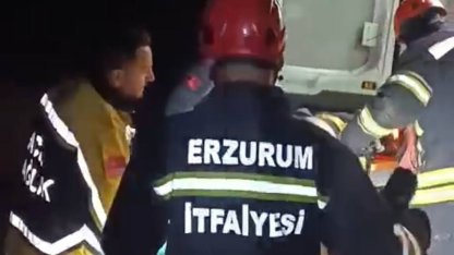 Erzurum’da otomobil şarampole uçtu: 1 yaralı