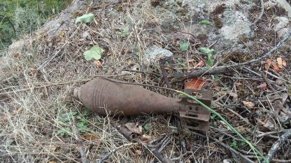 Gümüşhane’de 1. Dünya Savaşı’ndan kalma patlamamış havan mermisi bulundu