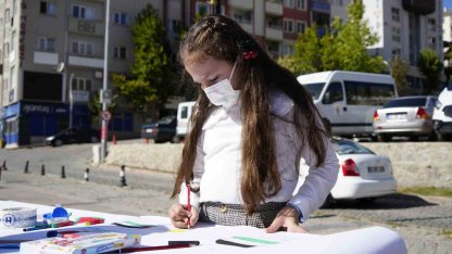 Gümüşhane’de "Filistinli Çocuklar İçin Çiz" etkinliği düzenlendi