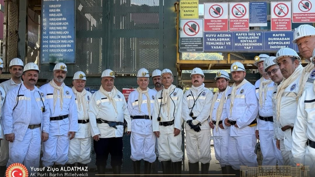 Huzurevinde kalan emekli madenciler yıllar sonra yeniden maden ocağına indi