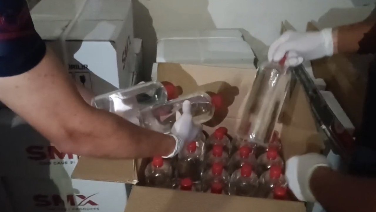 Jandarmadan kaçak alkol baskını: 620 litre etil alkol ele geçirildi