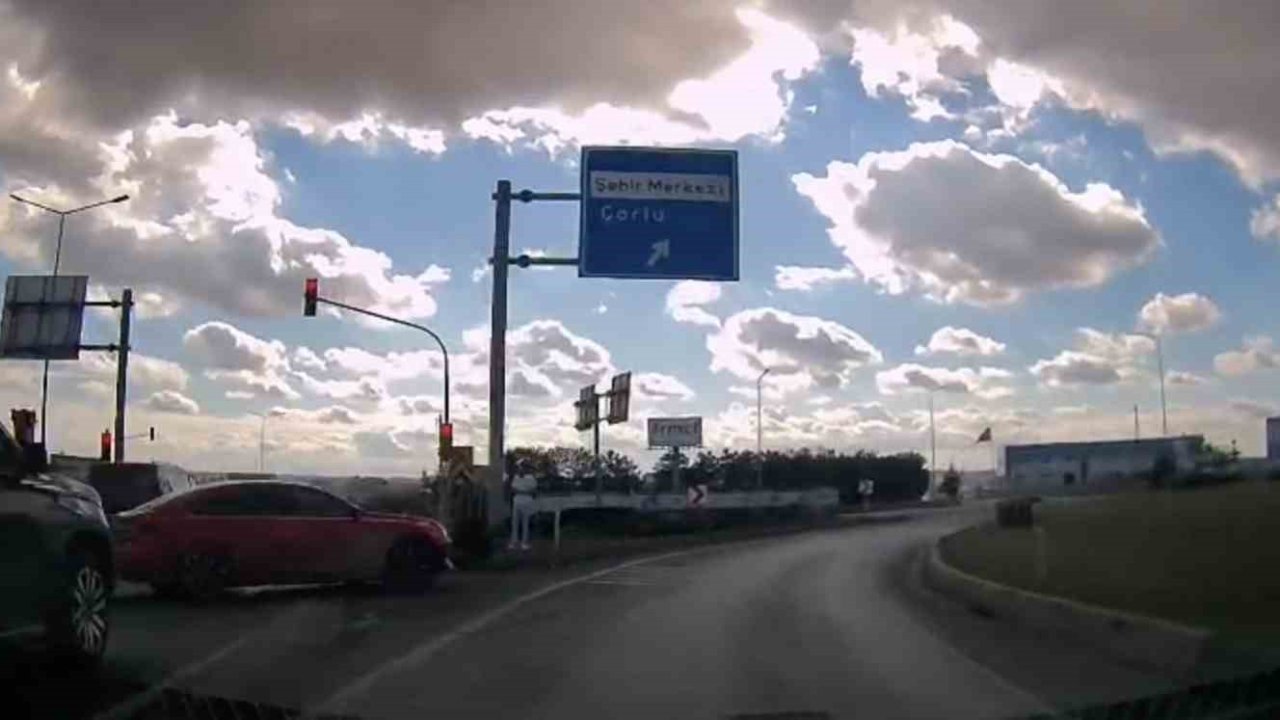 Kaza tehlikesi sözlü tartışmayla bitti