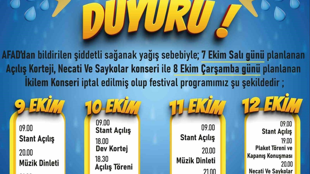 Koçarlı’da festival tarihi ertelendi
