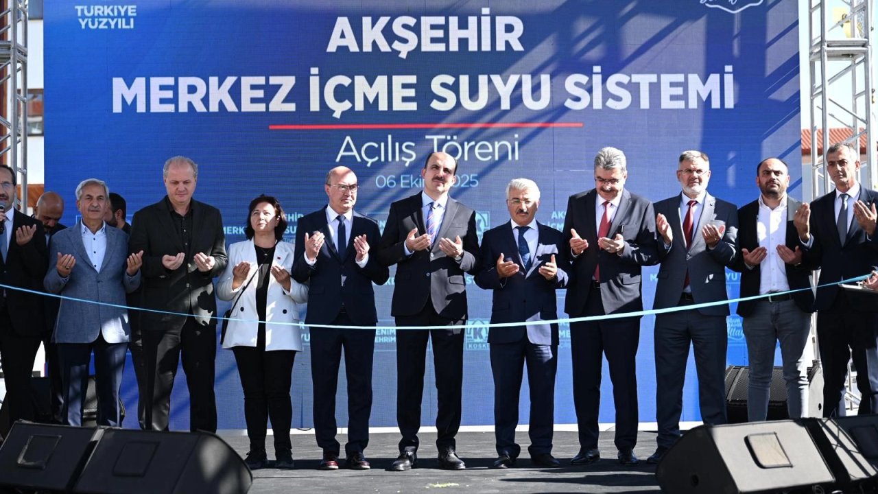 Konya Akşehir'in içme suyu sorununa 223 milyon TL'lik köklü çözüm