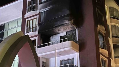 Konya’da apartmandan alevler yükseldi