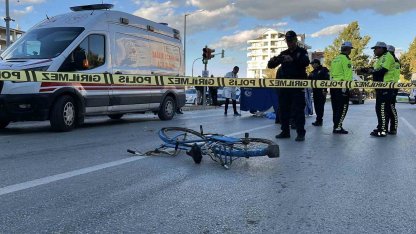 Konya’da tanker bisikletliye çarptı: 1 ölü