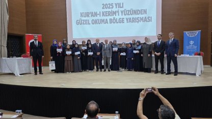 Kur’an-ı Kerim’i güzel okuma yarışmasında bölge birinci ve ikincisi Amasya’dan
