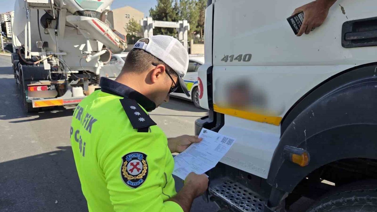 Malatya’da hafriyat kamyonlarına sıkı denetim