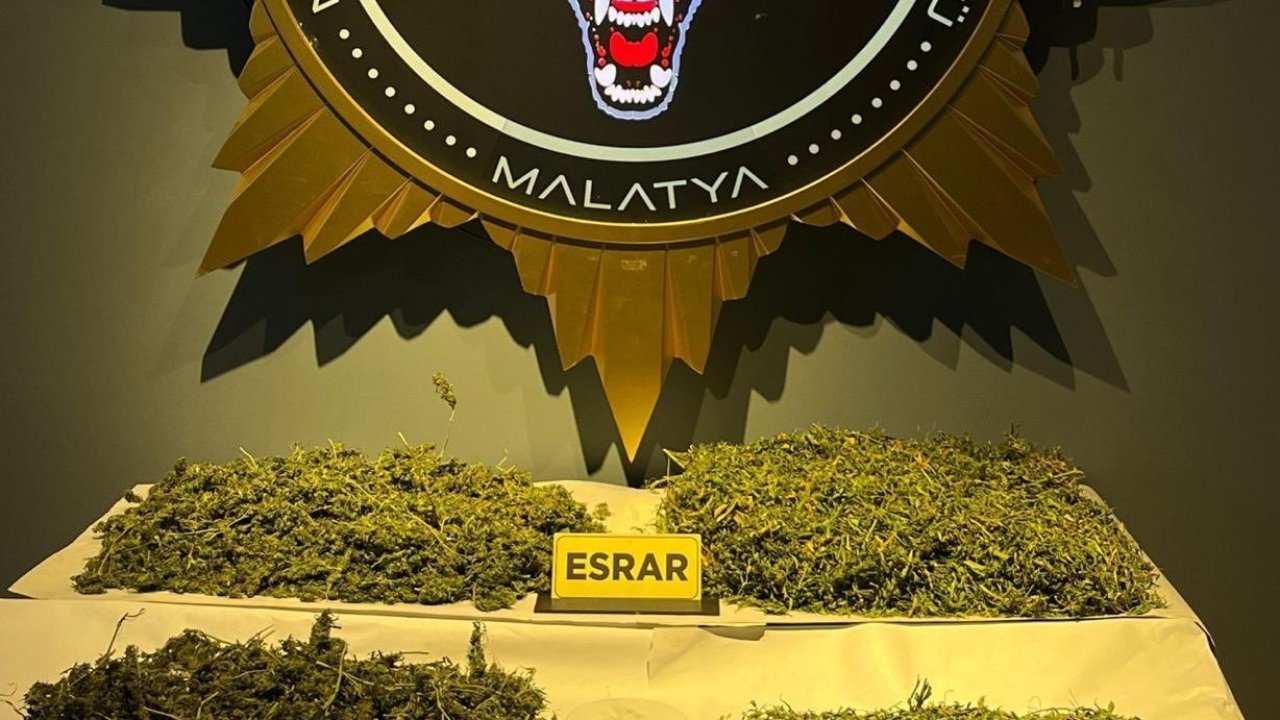 Malatya’da uyuşturucu operasyonu: 1 gözaltı