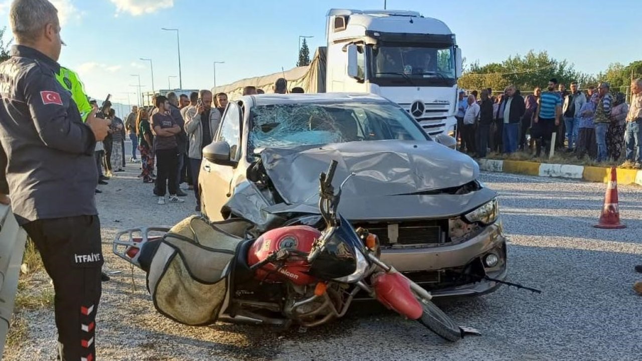 Manisa’da otomomil motosikletle çarpıştı: 1 ölü