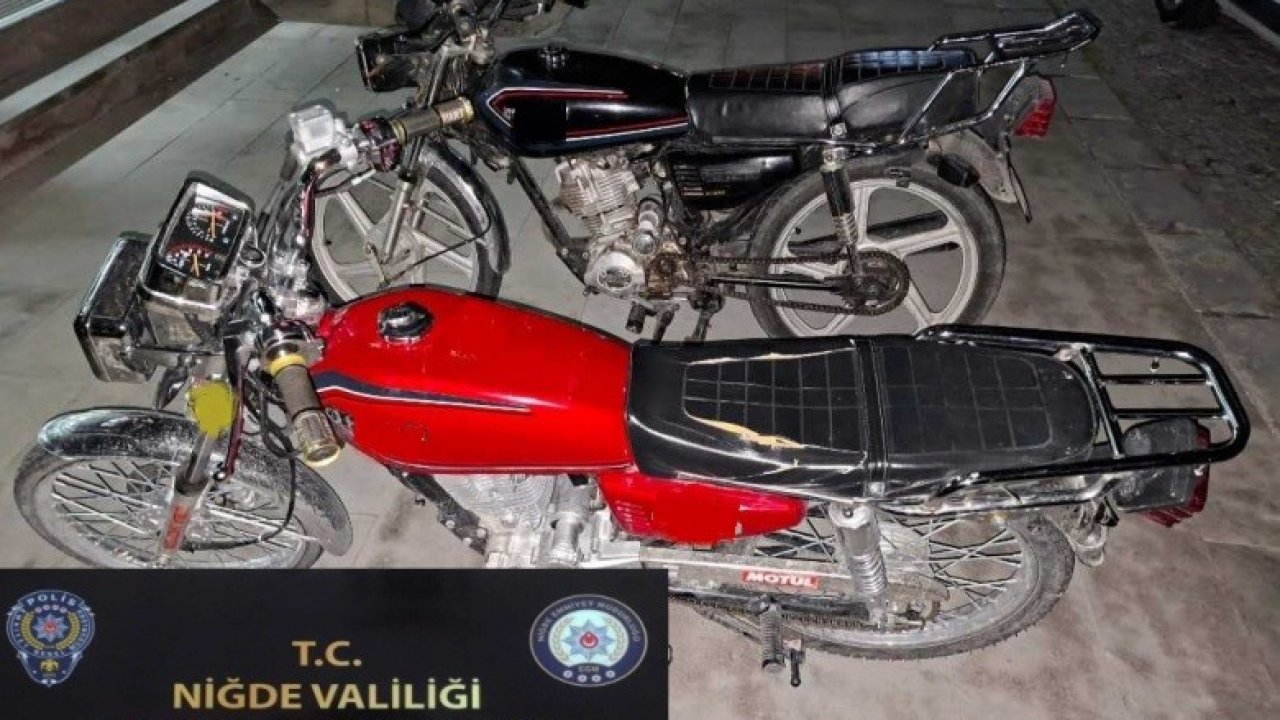 Niğde’de motosiklet hırsızlığı operasyonu: 2 şüpheli tutuklandı