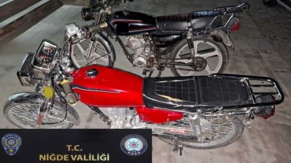 Niğde’de motosiklet hırsızlığı operasyonu: 2 şüpheli tutuklandı