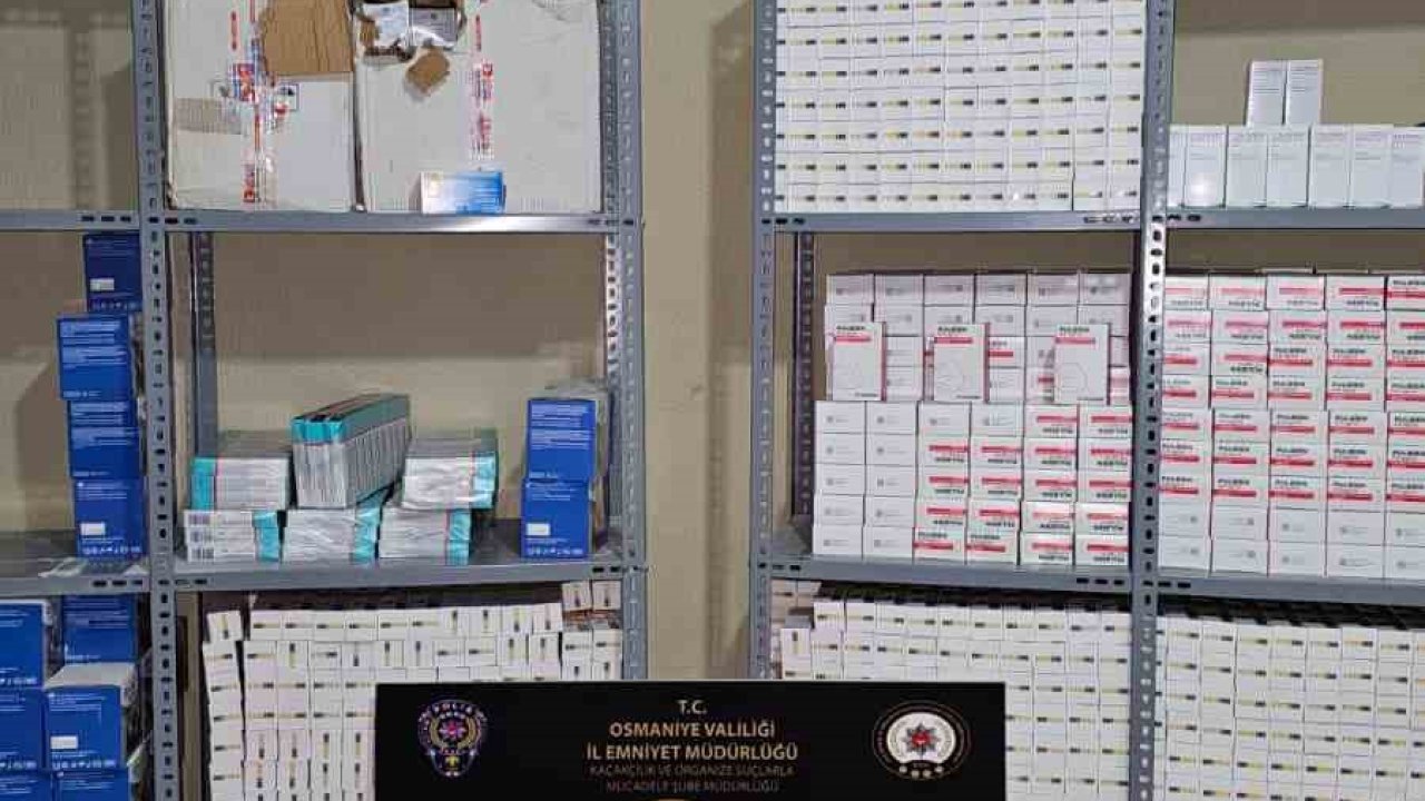 Osmaniye’de 2,5 milyon TL değerinde kaçak ilaç operasyonu