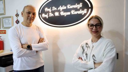 Prof. Dr. Aylin ve M. Nazım Karalezli, yeni muayenehanelerinde hasta kabulüne başladı
