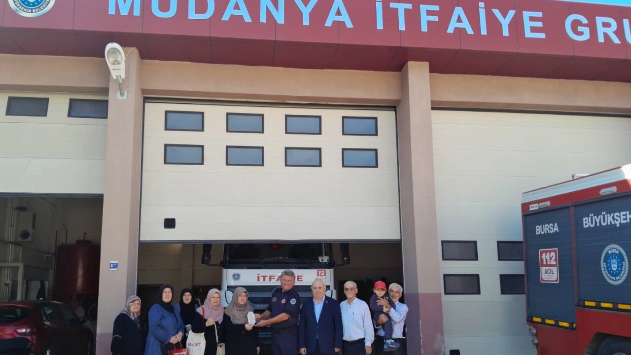 Saadet Partili kadınlardan Mudanya İtfaiyesi’ne ziyaret