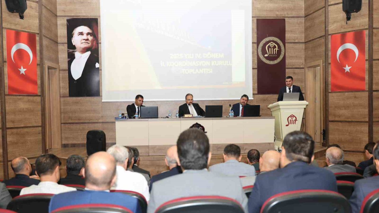 Siirt’te 4. dönem il koordinasyon ve taşkın koruma toplantıları gerçekleştirildi