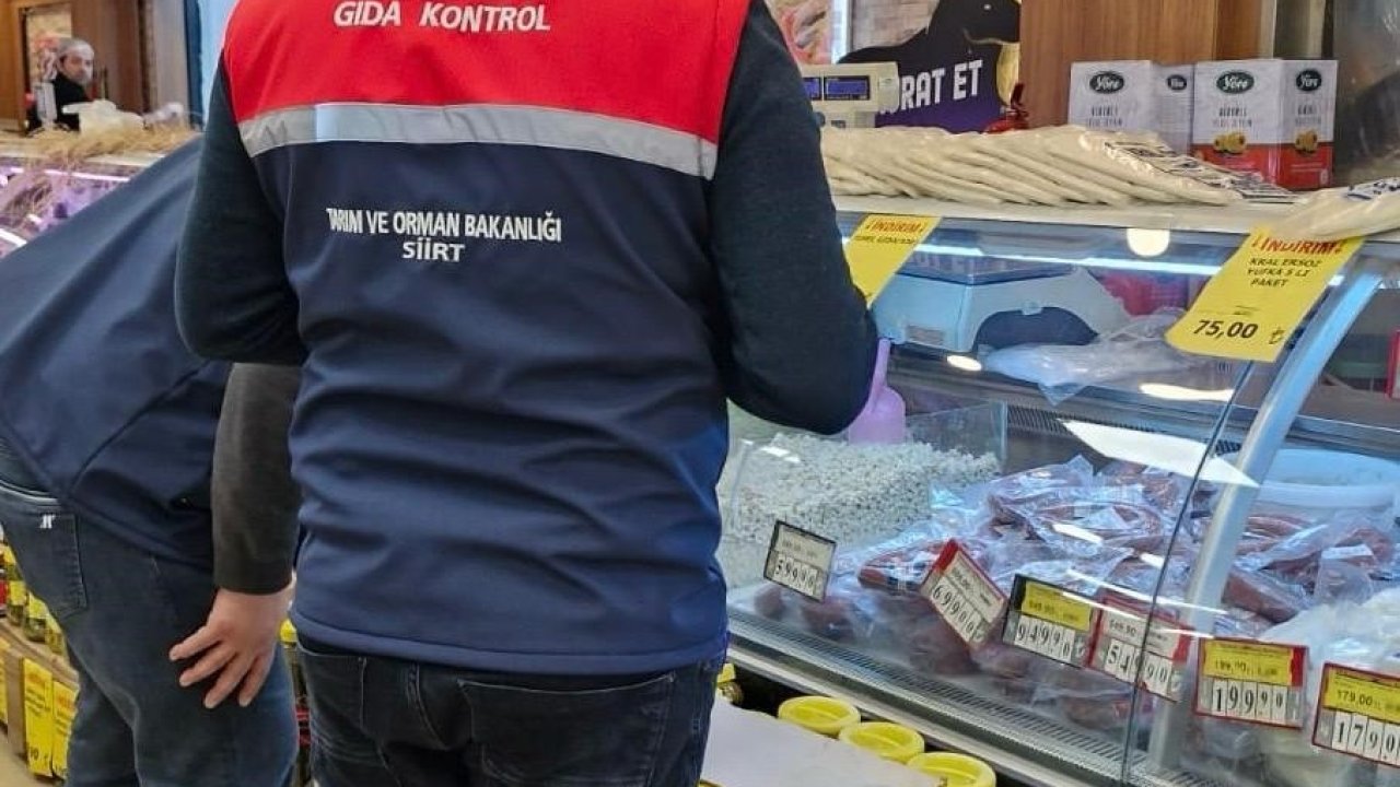 Siirt’te gıda denetiminde 24 işletmeye 3,5 milyon lira ceza