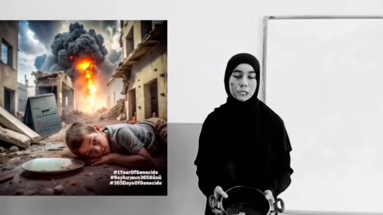 Sındırgı’da öğrencilerden anlamlı Gazze mesajı