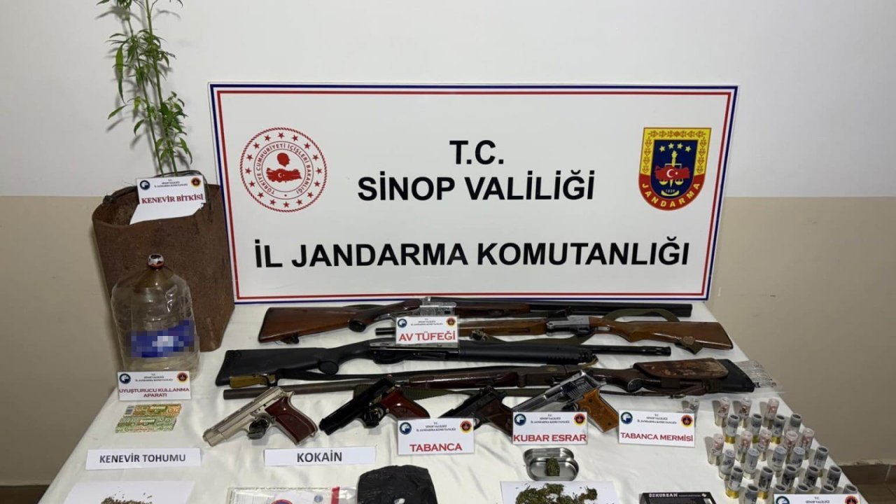 Sinop’ta jandarmadan uyuşturucu operasyonu: 2 gözaltı