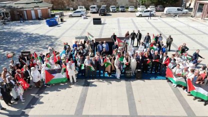 Sinop’ta kadınlar Gazze için el ele