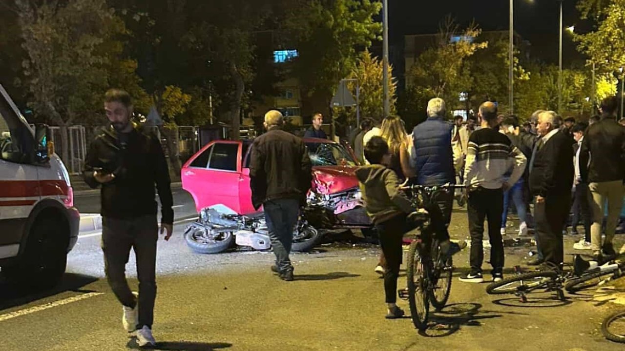 Tekirdağ’da motosiklet kazası