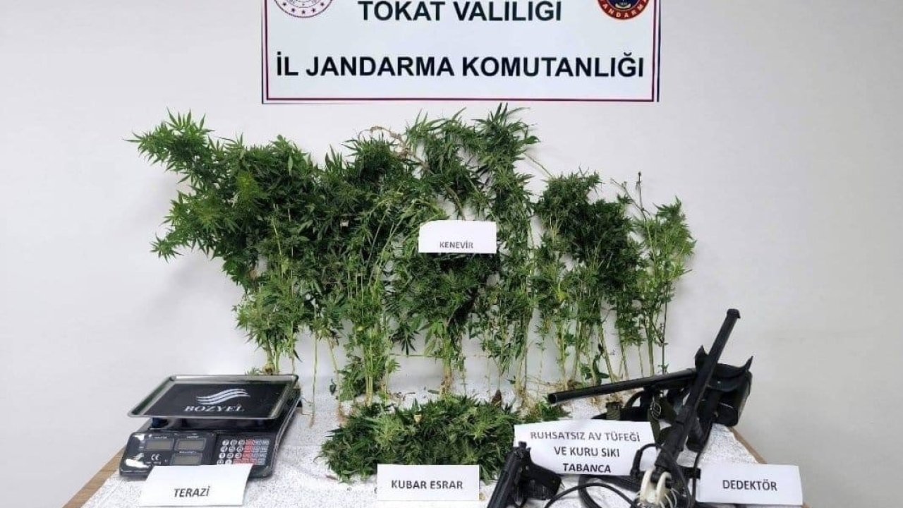 Tokat’ta jandarmadan eş zamanlı uyuşturucu operasyonu: 2 tutuklama