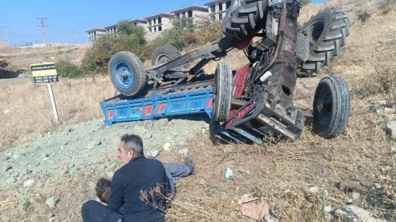 Tokat’ta traktör devrildi: 2 yaralı
