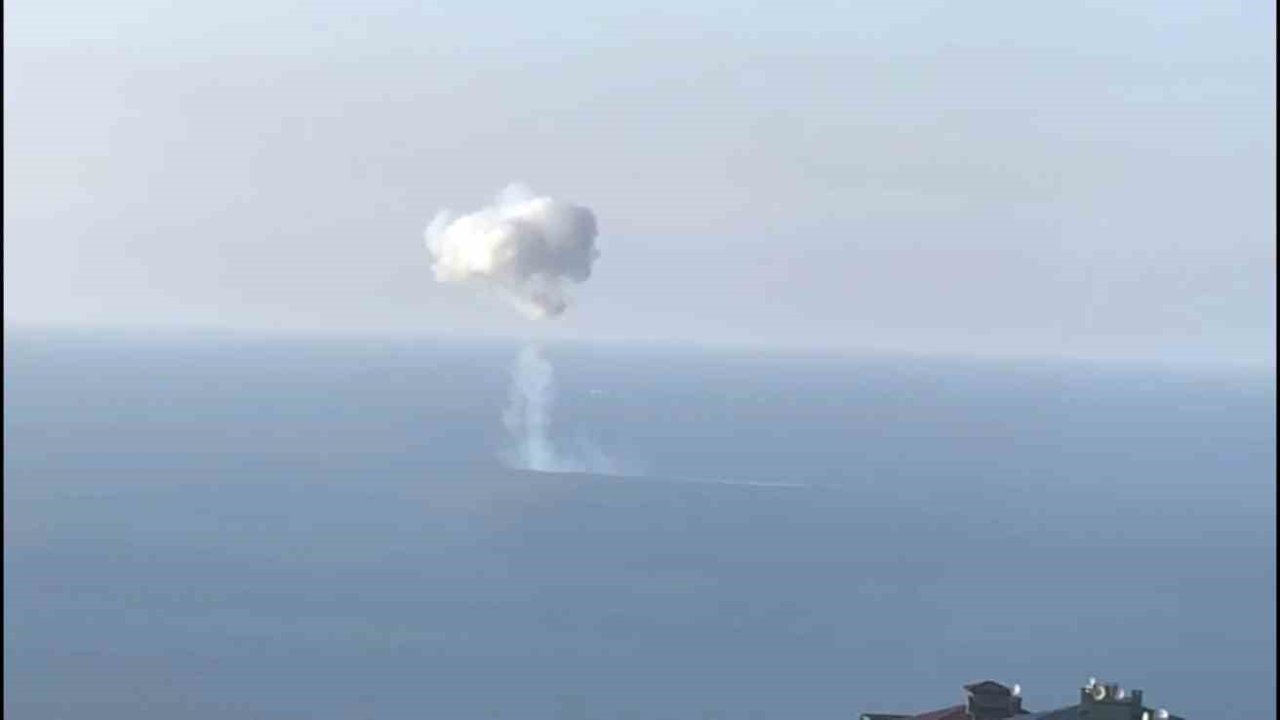 Trabzon açıklarında denizde patlama