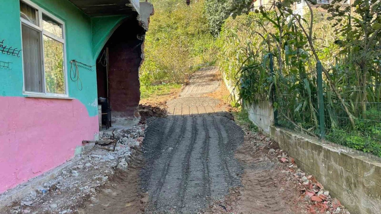 Trabzon’da engelli şahsın yol çilesine Büyükşehirden çözüm