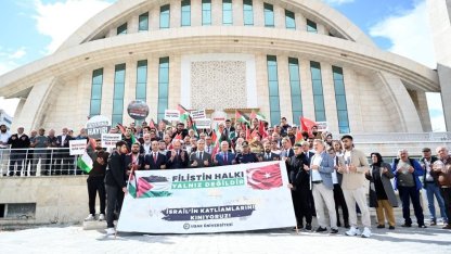 Uşak Üniversitesinde Gazze ve Filistin için dualar okundu